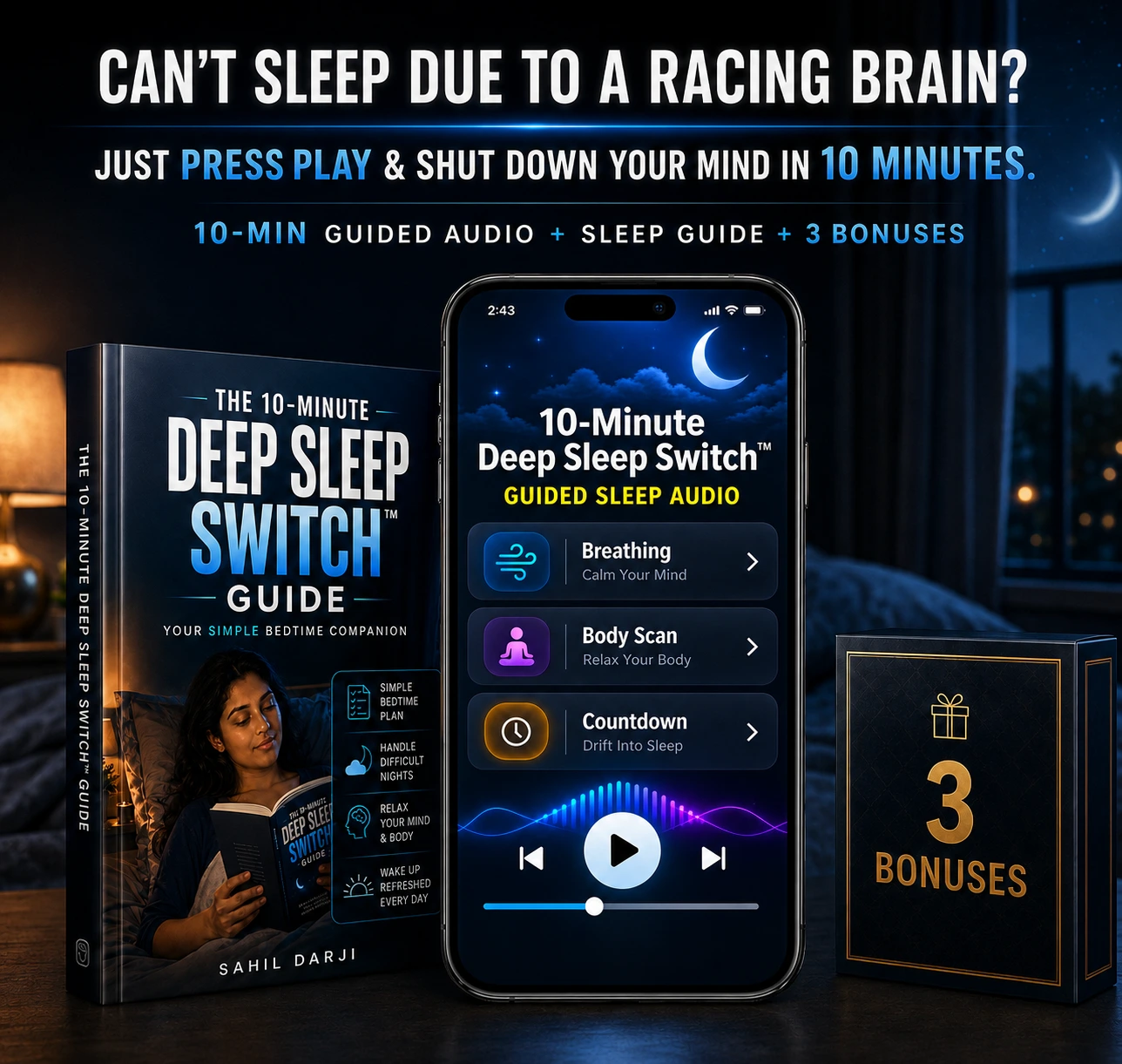 10-Minute Deep Sleep Switch™ — Product Mockup