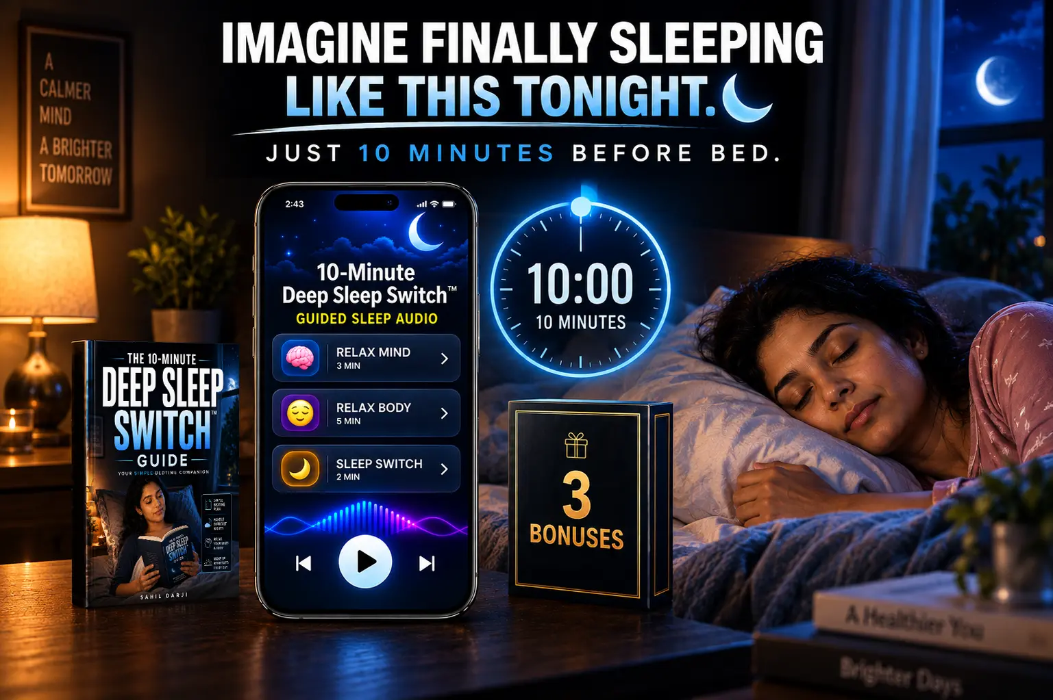 10-Minute Deep Sleep Audio™ — Product Mockup