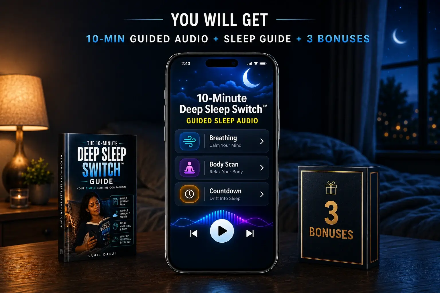 10-Minute Deep Sleep Switchβ’ β Product Mockup